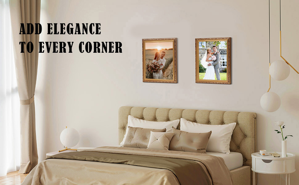 MIEVU 8×10 Picture Frame Gold