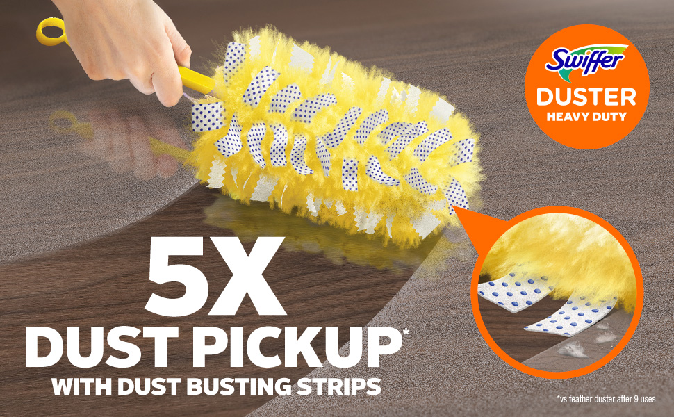 5x dust pickup with dust busting strips