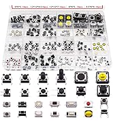 Ransanx 240 Pack Micro Momentary Tactile Push Button Switch 24 Value Micro Switch Momentary Switc...