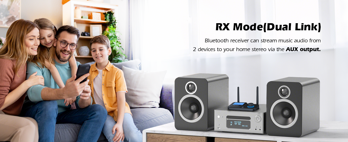 Bluetooth receiver for home stereo
