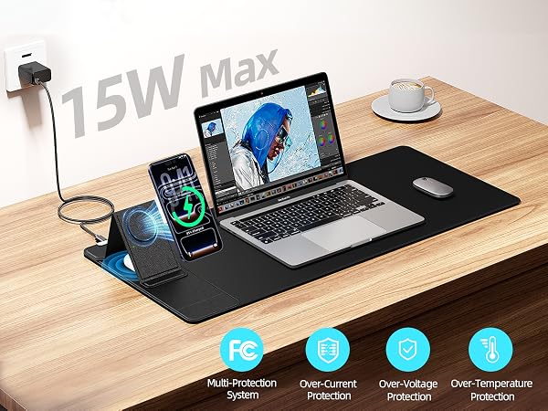 wireless charging mouse pad