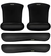 VAGAU Premium Keyboard Wrist Rest and Mouse Pad Wrist Support, Ergonomic Memory Foam Set for Offi...