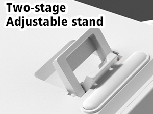 womier L65 60% Mechanical Keyboard Wireless with Knob, White Gaming Keyboard 4000mAh Battery