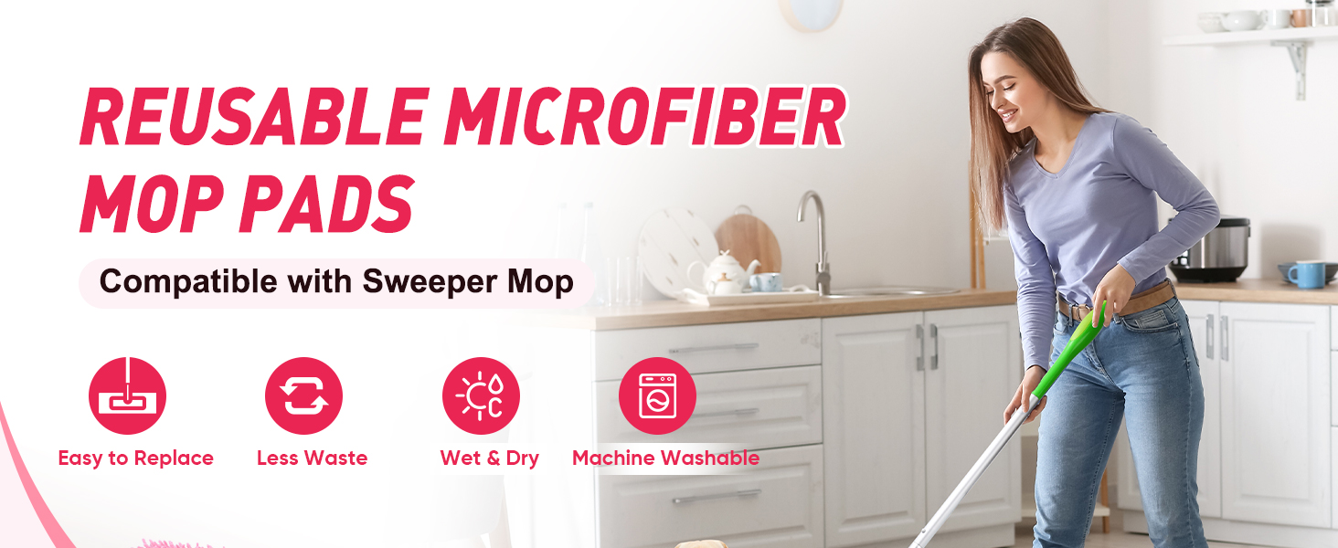 microfiber mop pads