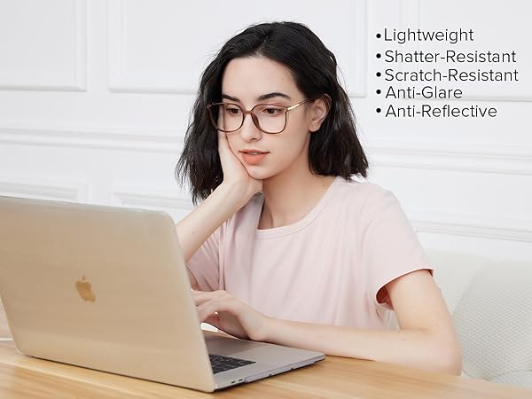 blue light glasses for woman