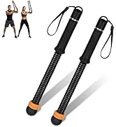 TOMSHOO 2PCS Ropeless Battle Ropes Portable Weighted Workout Ropes for HIIT Arm Exerciser Rope Co...
