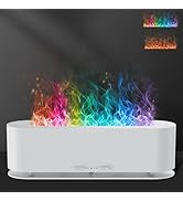 2025 Upgraded Flame Fire Diffuser Humidifier, 7 Colors Changing Oil Diffuser, Ultra-Quiet Aroma E...