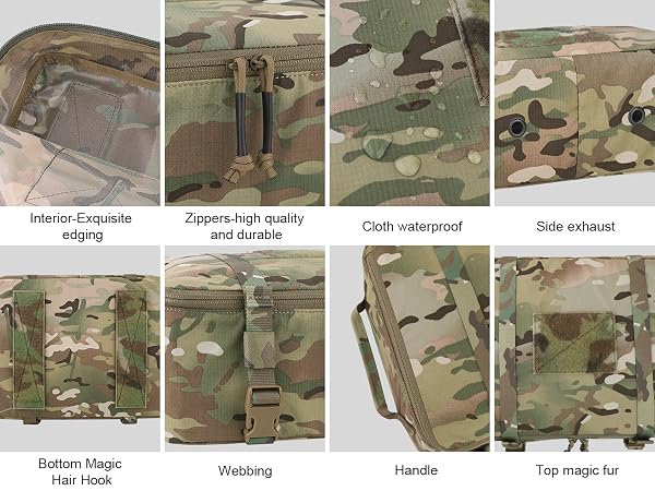 4PCS Tactical Modular Packing Cubes Waterproof