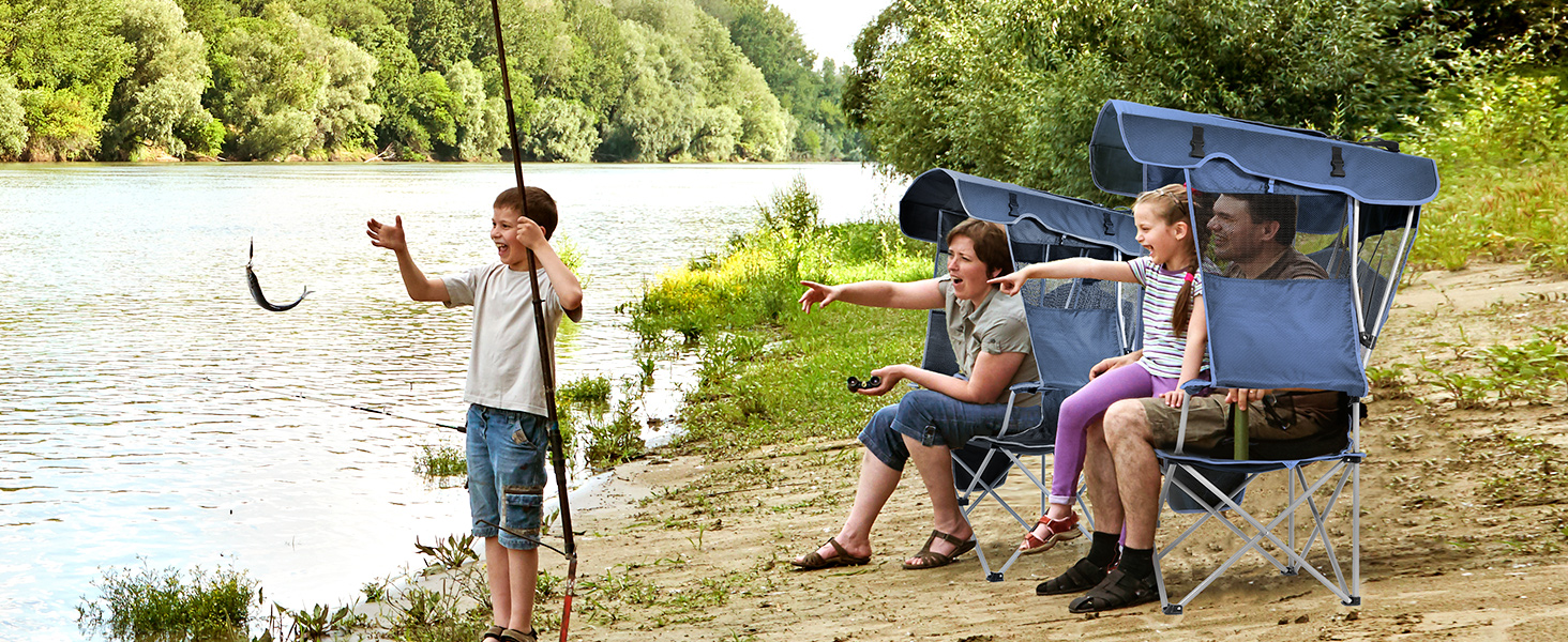 beach chair with canopy shade