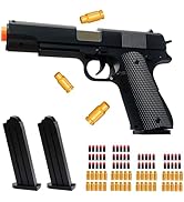 Toy Gun for Kids with Auto Shell Ejection - 40 Shells, 50 Foam Bullets &amp; 2 Mags - Safe Foam Blast...