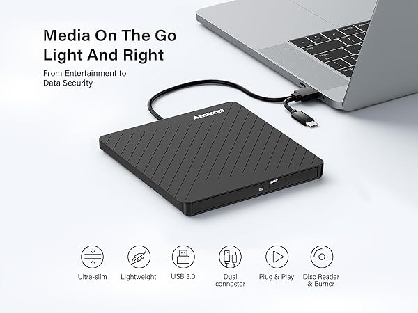 Ultra-slim cd burner