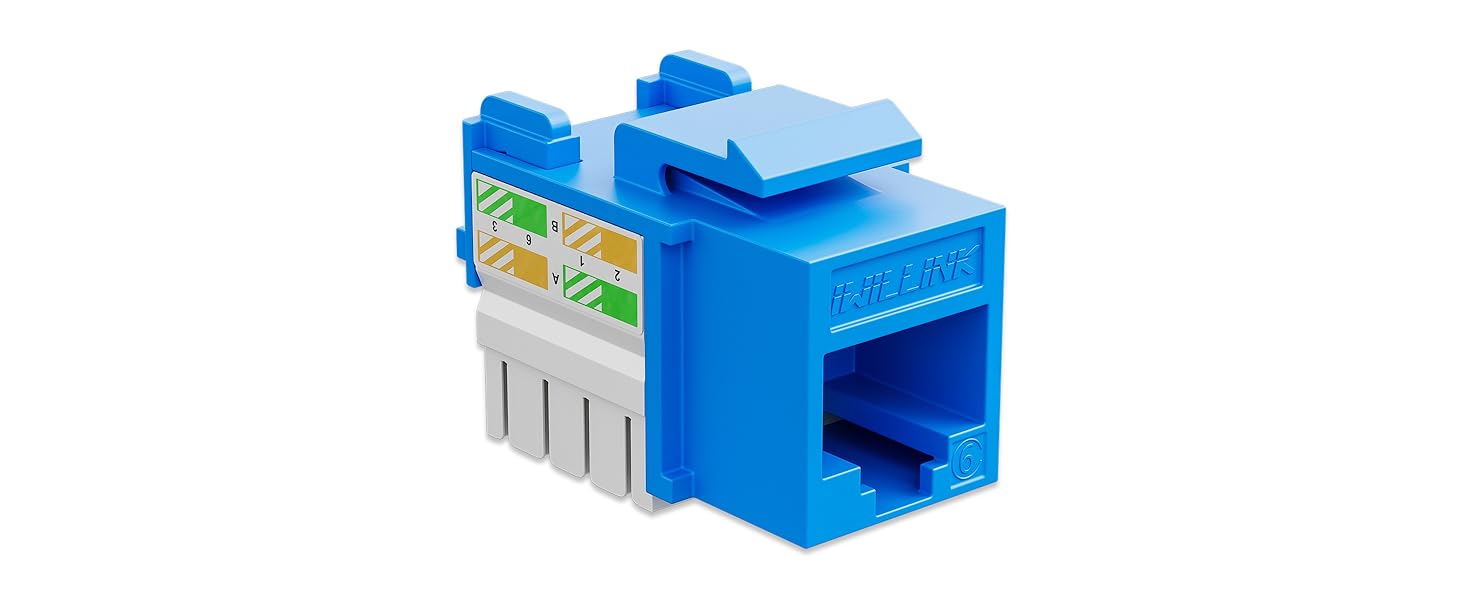 Iwillink Blue RJ45 CAT6 keystone Jack