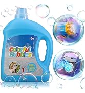 SHCKE Concentrated Bubble Solution for Bubble Machine, 1 L/ 33.8 OZ Bubble Solution Refill for Al...