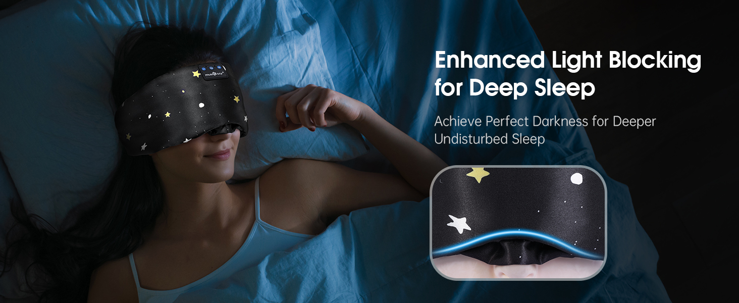 bluetooth sleep eye mask mulberry headphones sleeping wireless travel side sleepers holiday gifts