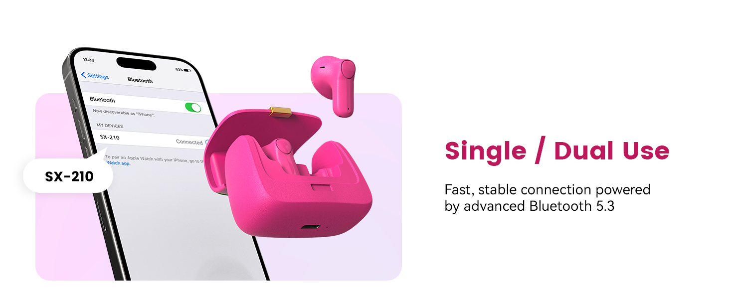Bluetooth 5.3 wireless earbuds