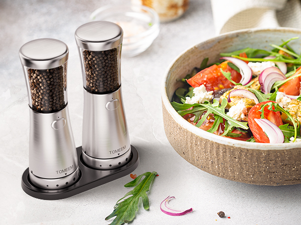 Electric Salt and Pepper Grinder Set