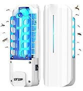 BUGAWAY Flying Insect Trap - Plug in Mosquito Bug Zapper Indoor &amp; 10 Sticky Refills, Electric Fru...