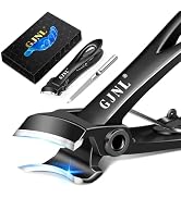 Toenail Clippers for Seniors Toenails, Heavy Duty Nail Clippers for Men Thick Nails with Wide Jaw...