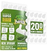 PAGFAER Sticky Dots, 200PCS Glue Dots Double Sided for Smooth Wall, Posters, Balloons - 0.4