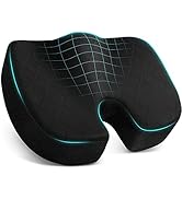 TushGuard Office/ Car Seat Cushion, Non-Slip Sciatica &amp; Back Coccyx Tailbone Pain Relief Chair Pa...