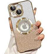 Misscase for iPhone 14 Plus Magnetic Glitter Case Compatible with MagSafe,Full Protection Slim Sh...