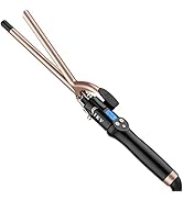 Small Curling Iron, 1/2 Inch Long Barrel for Short Hair, Ceramic Skinny Curling Wand