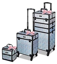 BYOOTIQUE Rolling Makeup Case Cosmetology case on wheels Makeup Artist Nail