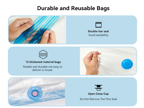 Filament Storage Kit 12 Bags 3D Printer Filament Storage Vacuum Sealed Kit for 3D Filament Storage
