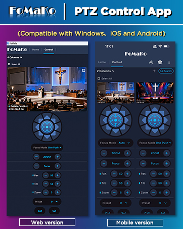 FoMaKo PTZ control APP