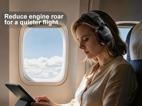 Reduce engine roar for a quieter flight