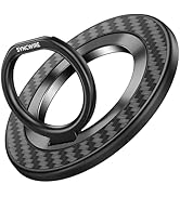SYNCWIRE Carbon Fiber Magnetic Phone Ring Holder for MagSafe - Magnet Phone Grip Stand with 360° ...