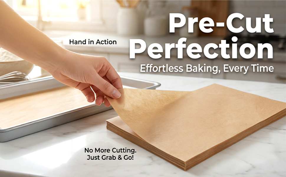 Precut Non-Stick Baking Paper for Baking
