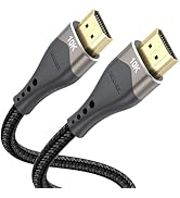 DIOOEER Short HDMI Cable 2FT 10K 8K 4K, HDMI 2.1 Cable 2 Foot 48Gbps Ultra High Speed Braided HDM...
