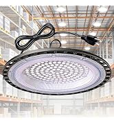 UFO LED High Bay Light 150W, 15000LM Aluminum LED Shop Lights, Super Bright 6000K High Bay LED Li...