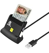 Zoweetek Multi-Function CAC Card Reader, Can Read DOD Military Common Access Smart Card, ID Card,...