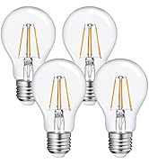 FAGUANGAO A19 LED Dusk to Dawn Light Bulbs Outdoor,6W 60W Equivalent,2700K Warm White,650 Lumen, ...