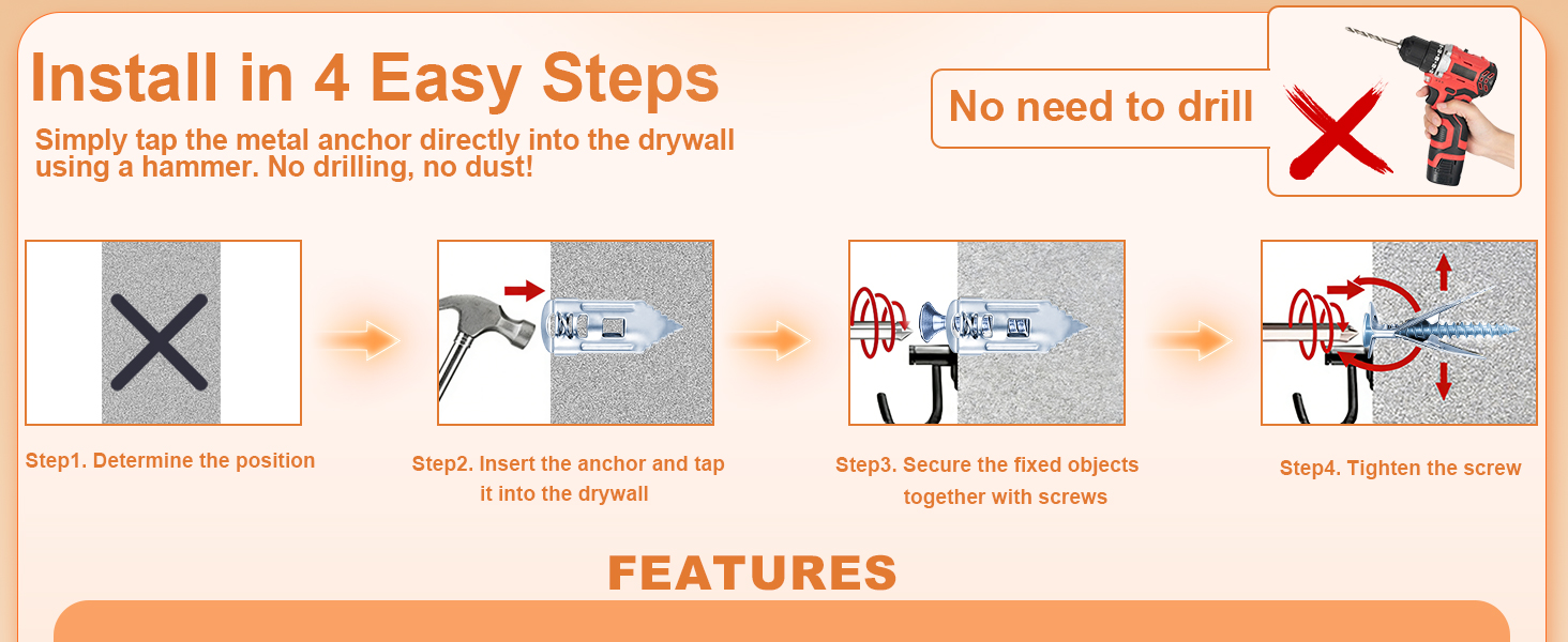 wall anchors for drywall heavy duty