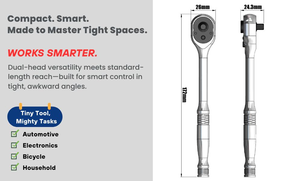 1/4" 2in1 Ratchet