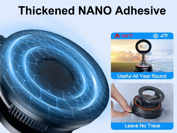 xuenair vacuum magnetic phone holder for car, ultra stable and no falling