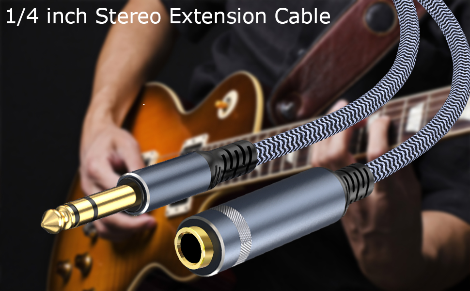 1/4 inch headphone extension cable