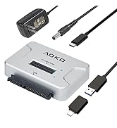 M.2 SATA/NVMe to USB Docking Station,Hard Drive Reader Adapter, External M.2 SSD Enclosure for M....