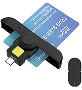 USB C DOD Military USB Common Access CAC Smart Card Reader and ID CAC Card Reader,Compatible with...