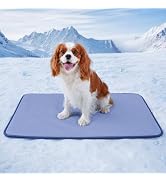 Deconovo Dog Cooling Mat, Reversible Cool-to-Touch Summer Pad with Quilted Soft Fill, Breathable ...