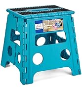 ACKO Folding Step Stool - 13" Premium Heavy Duty Foldable Stool for Adults, Kitchen Garden Bathro...
