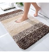 OLANLY Luxury Bathroom Rug Mat, Extra Soft and Absorbent Microfiber Bath Rugs, Non-Slip Plush Sha...