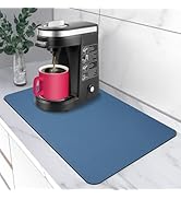 AiBOB Coffee Mat, Hide Stain Absorbent Coffee Bar Mats Fit Under Coffee Maker Espresso Machine, R...