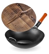Yosukata carbon steel wok pan