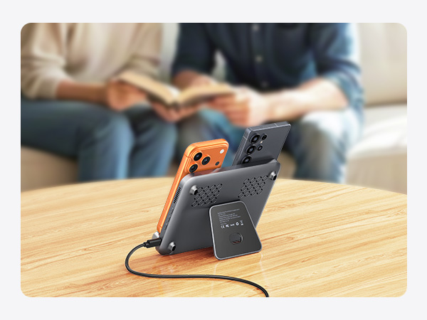 dual iphone wireless charging station