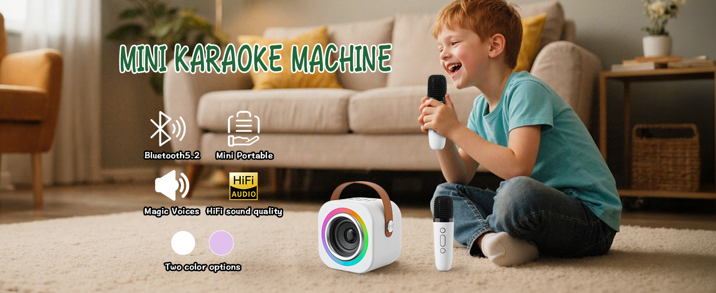 Mini Karaoke Machine for Kids