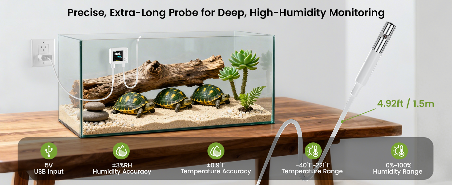 Precise, Extra-Long Probe for Deep, High-Humidity Monitoring